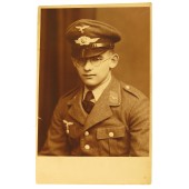 Photo portrait of the Luftwaffe anti-aircraft artillery enlisted rank soldier